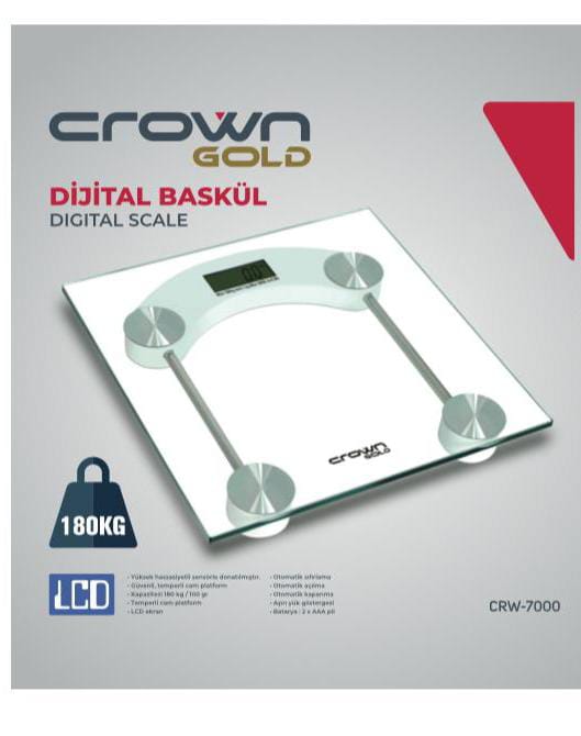 CROWN GOLD DİJİTAL BASKÜL ŞEFFAF KARE KL:10